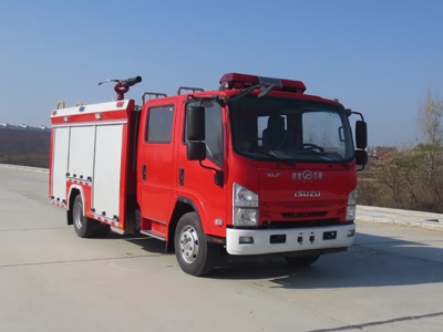 五十鈴4.5噸泡沫消防車|慶鈴水泡聯用消防車